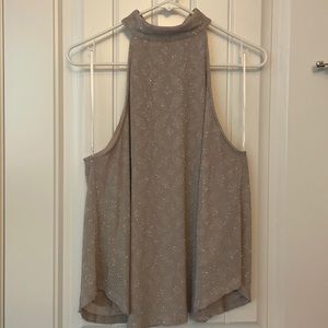 Pale pink shimmer blouse